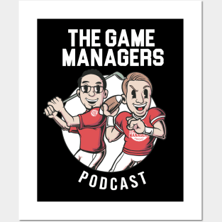 The Game Managers Podcast Cartoon Logo 1 Posters and Art